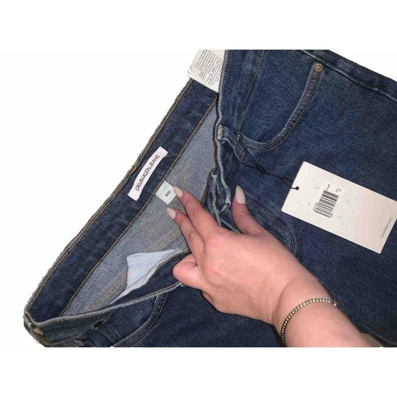 calvin klein 90s Low Rise Straight Jean Size 30 casual denim fall classic $200 - Picture 5 of 7